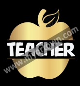 Teach Apple First Day School stretchable foil Transfer 30pcs