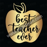 Teach Love Apple stretchable foil Transfer 30pcs