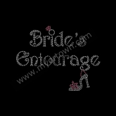 5 4 6,..Bride's Bitches Iron On Rhinestone Transfer Wedding Bridal Lot of 3 