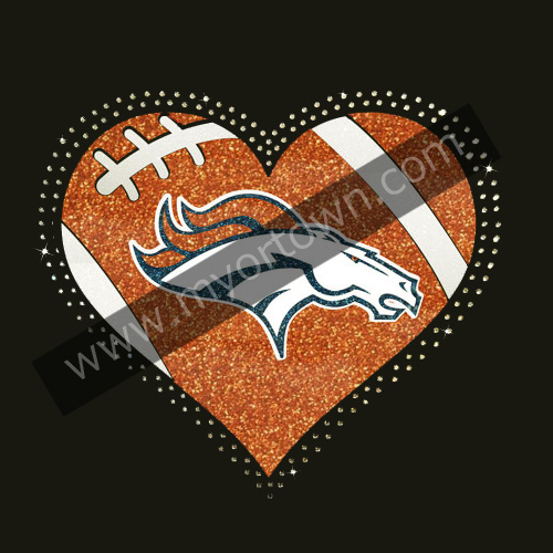 Denver Broncos Rhinestone Glitter Bling 