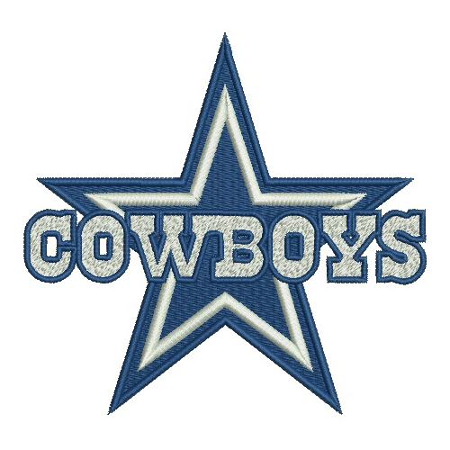 Download Dallas Cowboys embroidery design for T-shirt