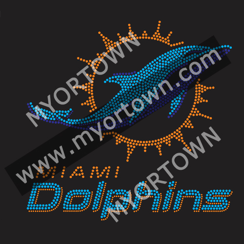 miami dolphins rhinestone shirt