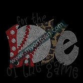 For the love of the game baseball rhinestone Transfer  30pcs