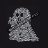 Ghost Middle Finger Rhinestone designs Rhinestone Transfer  30pcs