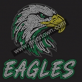 Eagles rhinestone designs Rhinestone Transfer  30pcs