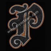 Bling Faith Leopard Print Rhinestone Heat Transfer for T-shirt  30pcs